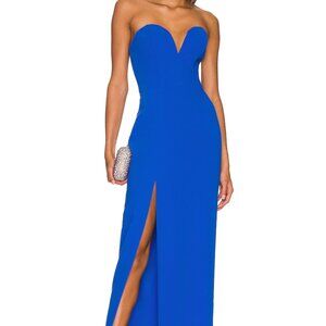 Amanda Uprichard Cherri Gown Size M Cobalt